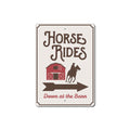 Horse Rides at the Barn Sign