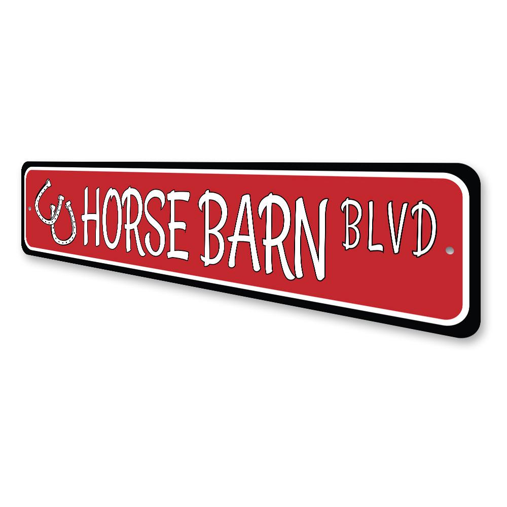 Horse Barn Street Sign