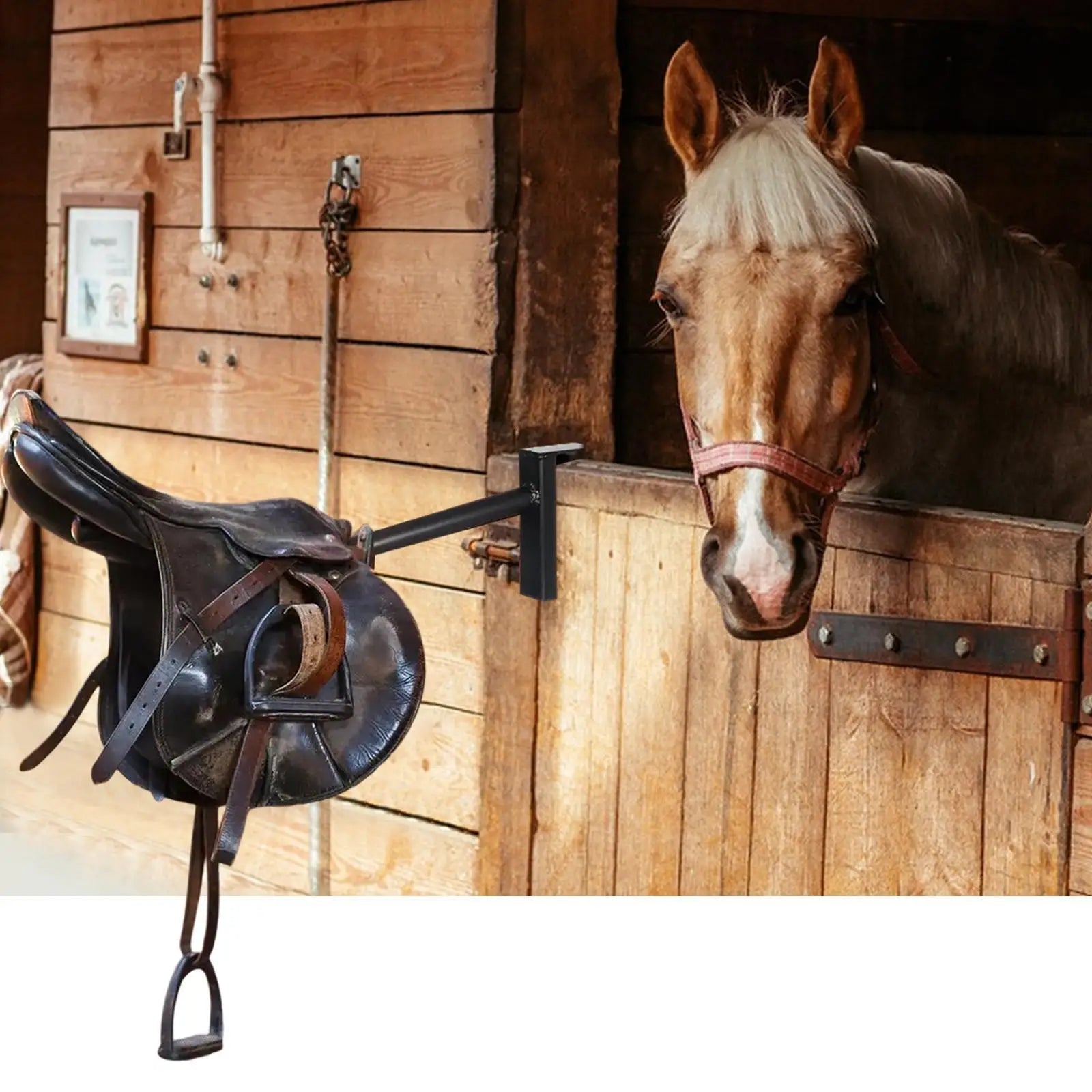 Horse Saddle Rack Stand Storage Accessory Removable Tack Room Display