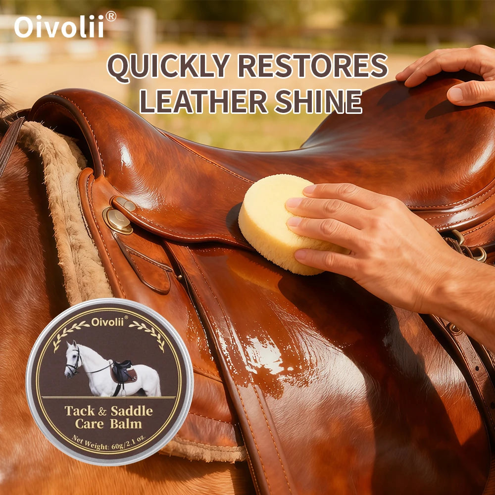 Tack And Saddle Care Balm Premium Leather Deep Conditioning Waterproof