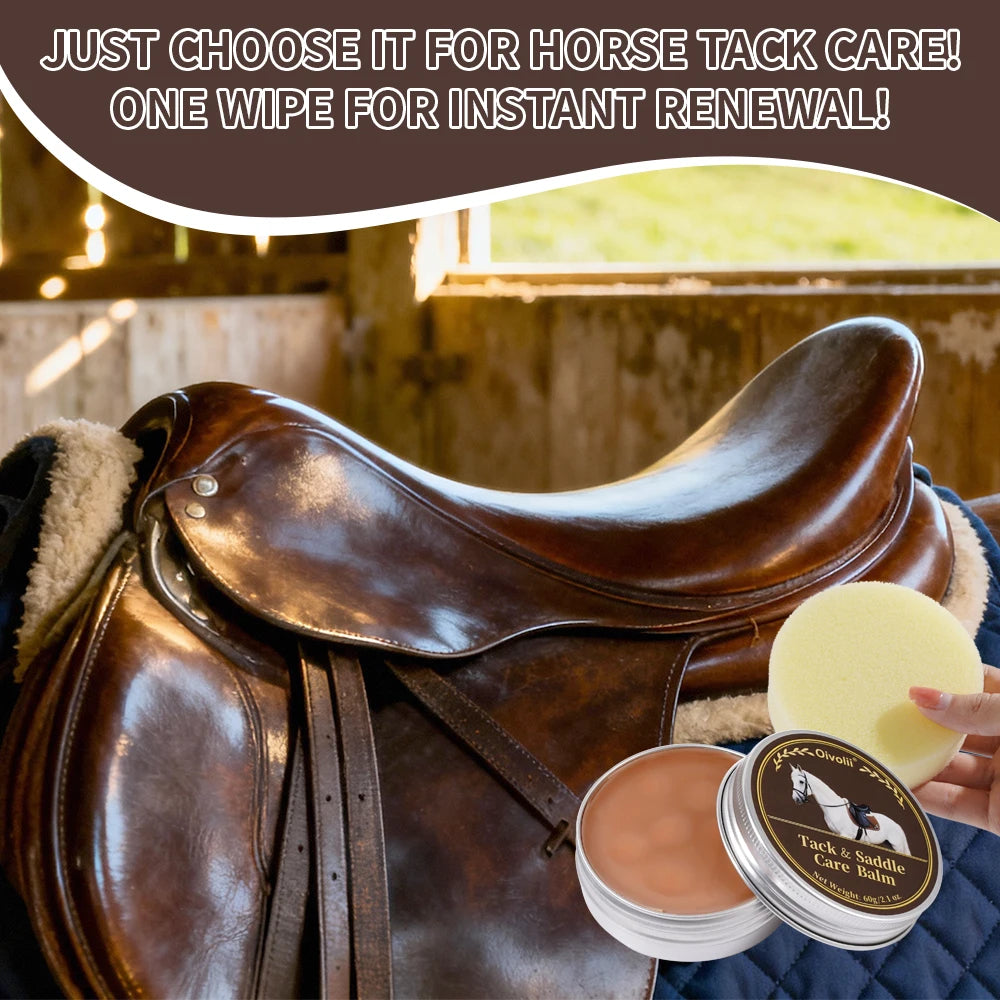 Tack And Saddle Care Balm Premium Leather Deep Conditioning Waterproof