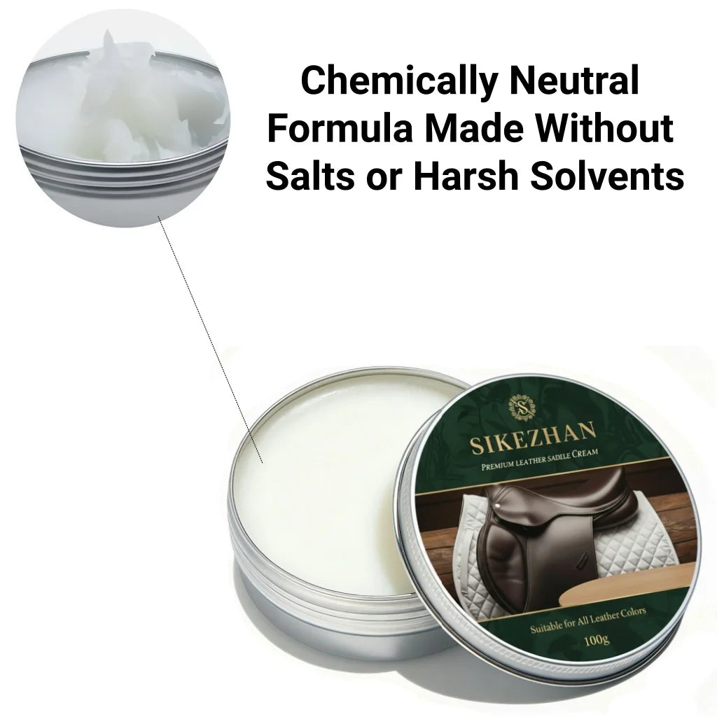 Premium Leather Saddle Cream - Anti-Crack & Waterproof Conditioner for
