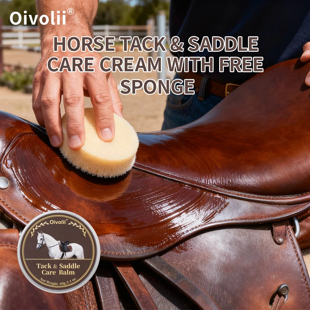 Tack And Saddle Care Balm Premium Leather Deep Conditioning Waterproof