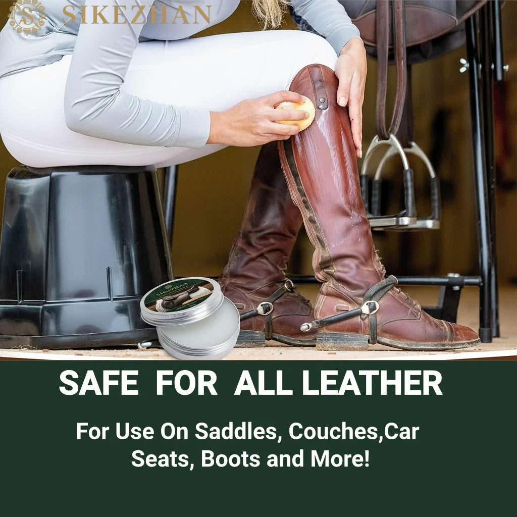 Premium Leather Saddle Cream - Anti-Crack & Waterproof Conditioner for