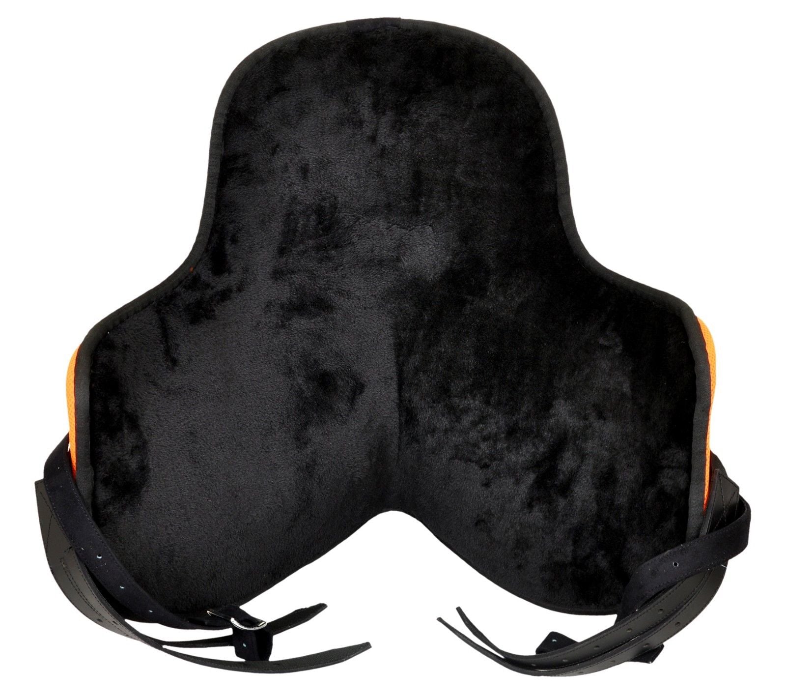 Treeless Synthetic Horse Saddle with Girth Orange Size 13" to 18"