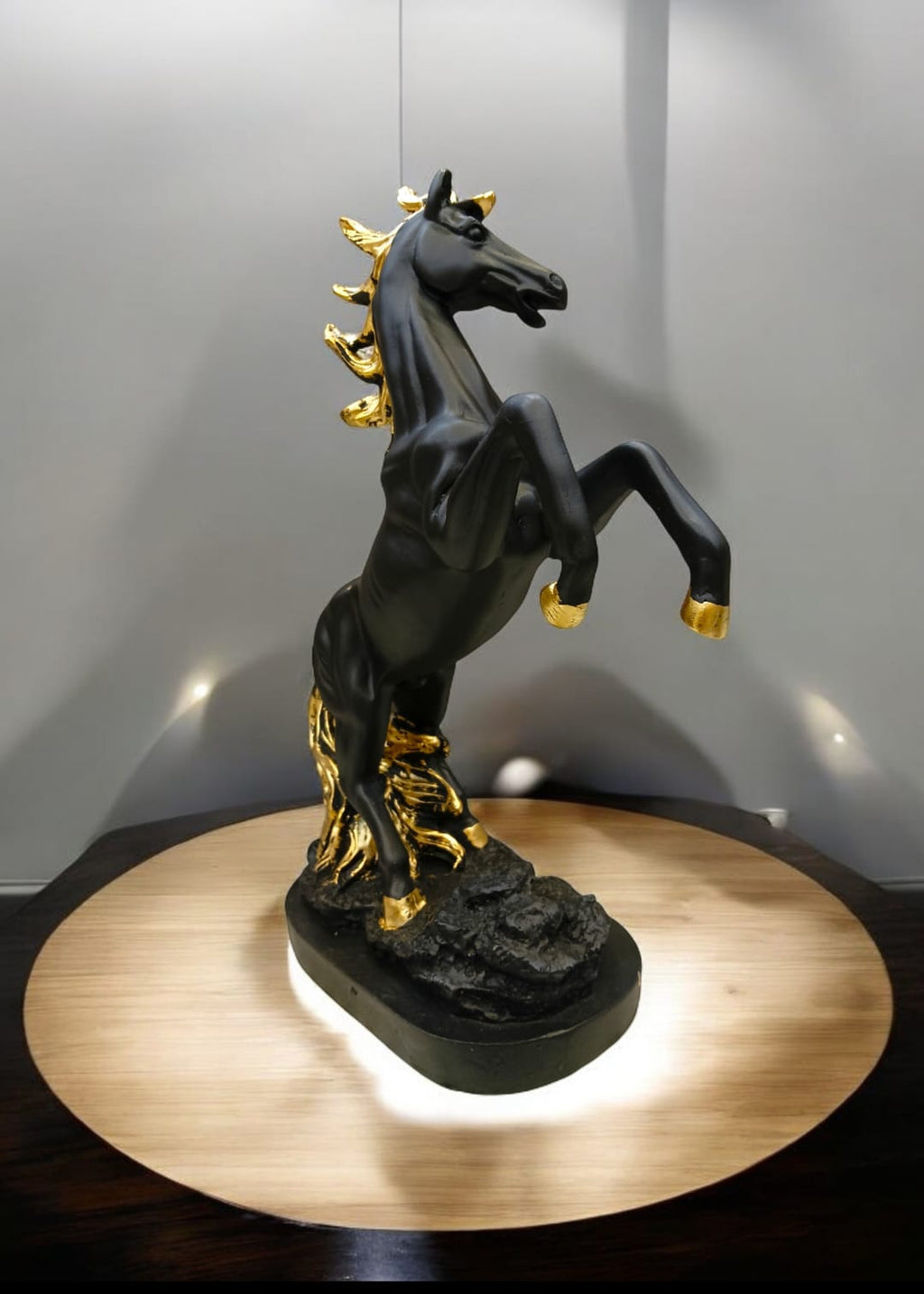 Group Black Horse Decorative Statue | Good Luck Statue