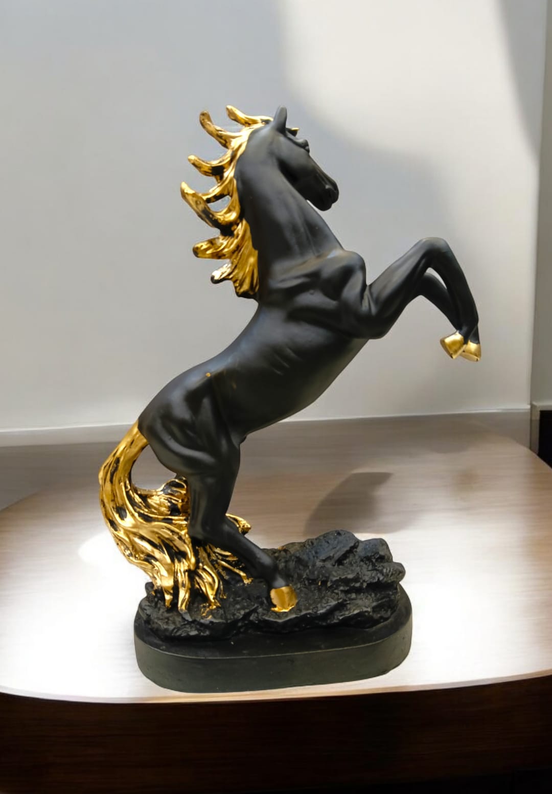 Group Black Horse Decorative Statue | Good Luck Statue