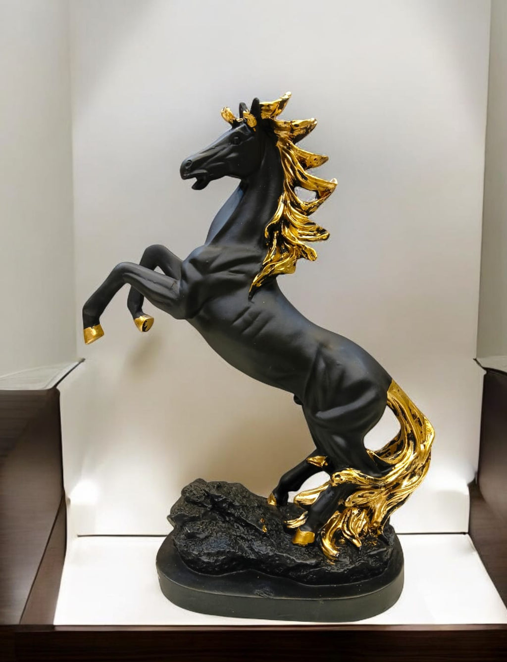 Group Black Horse Decorative Statue | Good Luck Statue