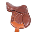 Premium Leather Jumping English Riding Horse Saddle (16.5" to 19")